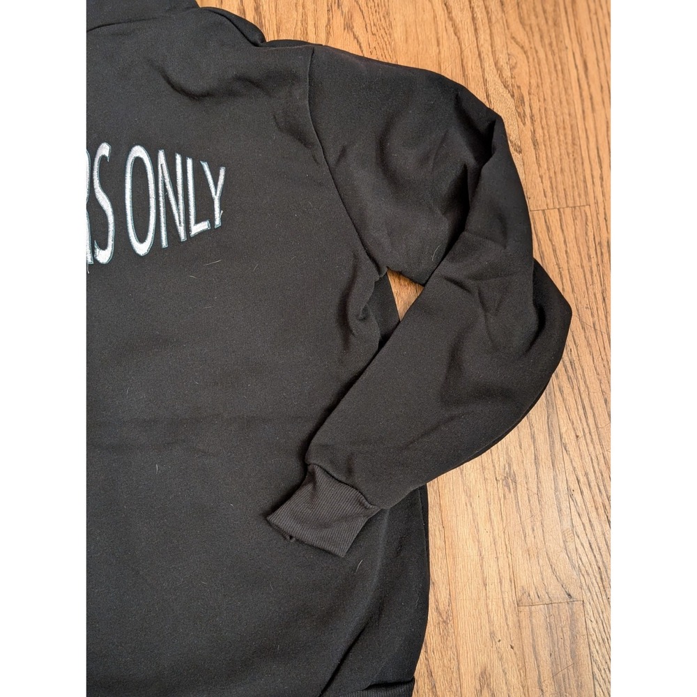 Members Only Hoodie Pullover Graphic Teddy Bear Hands Black Men's Large, NWT - Picture 13 of 15